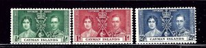 Cayman Is 97-99 MNH 1937 KGVI Coronation