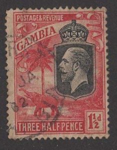 Gambia # 104  George V - Elephants 1½d.  (1)  Used