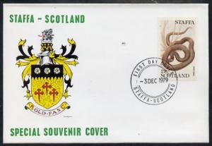 Staffa 1979 Snakes - Grass Snake 21p perf on cover with f...