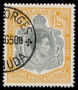 BERMUDA GVI SG120b, 12s 6d grey & pale orange, FINE USED. Cat £75. CDS