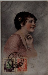 Lithuania used card 25.8.30 Panevezys