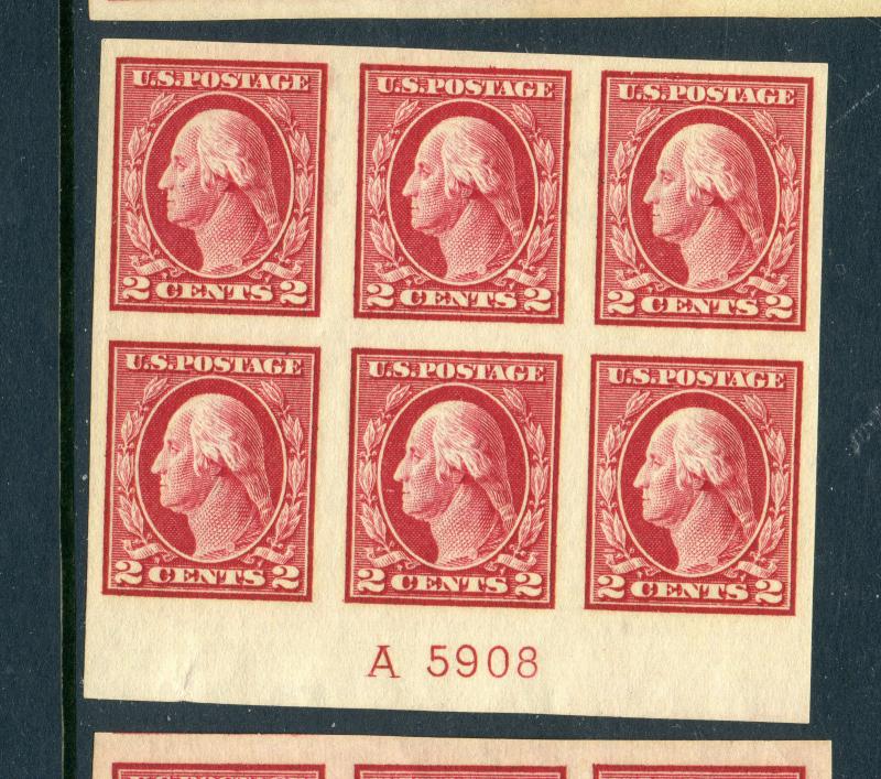 Scott #409 Washington Imperf  Mint Plate Block  (Stock#409-pb11)