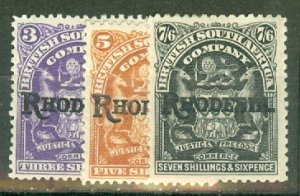 II: Rhodesia 82-97 mint CV $449; scan shows only a few