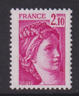 France  #1576  MNH  1978   Sabine 2.10fr