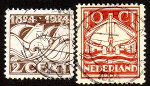 Netherlands  Scott  140-141 Used  Complete
