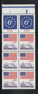 ALLY'S STAMPS Scott #1893a 18c Flag/Mountains + 6c Flag [8] MNH F/VF [BP-56c]