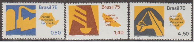 Brazil Scott #1376-1377-1378 Stamps - Mint NH Set