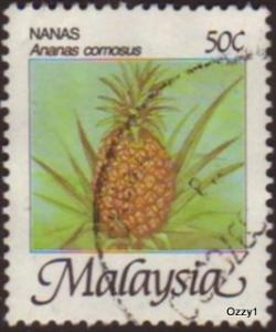 Malaysia1986 Sc#330 SG#345 50c Fruit Pineapple Used