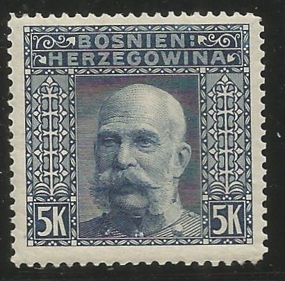 BOSNIA & HERZEGOVINA  45  HINGED, EMPEROR FRANZ JOSEF