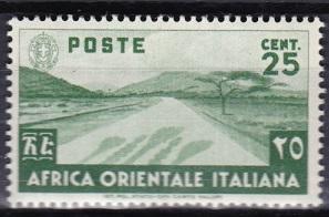 1938 Italian East Africa Scott 7 Desert Road MLH