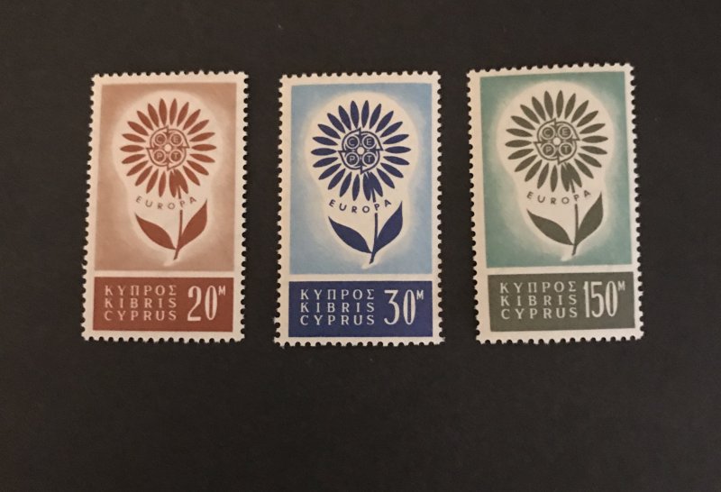Cyprus 1964 #244-46 MNH SCV $35.75