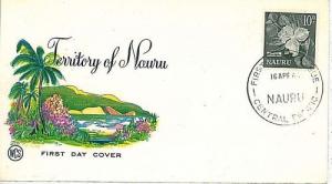 12308  -  FLOWERS - FDC COVER : NAURU 1964