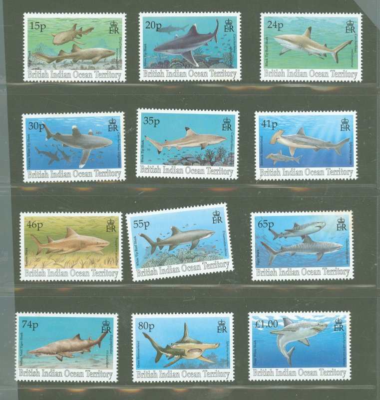 British Indian Ocean Territory #151-162  Single (Complete Set) (Fauna)