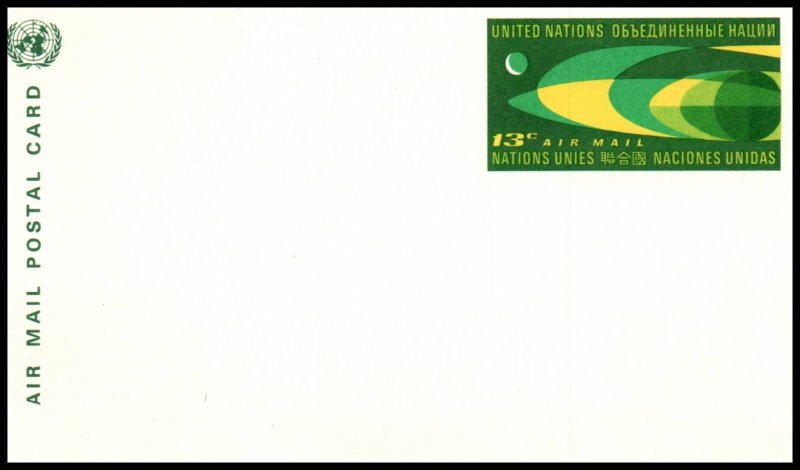 UN New York UXC6 Postal Card Unused VF