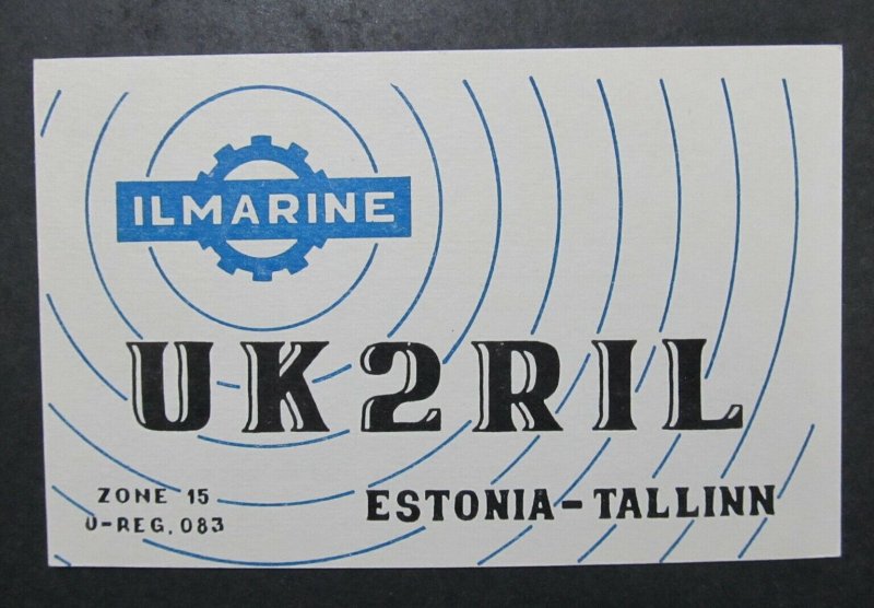 6398 Amateur Radio QSL Card Tallinn Estonia