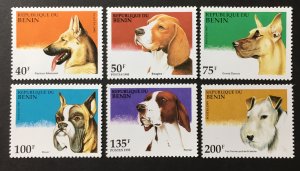 Benin 1995 #741-6, Dogs,MNH.