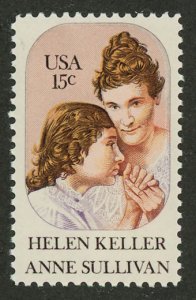 US 1824 MNH : Helen Keller & Anne Sullivan