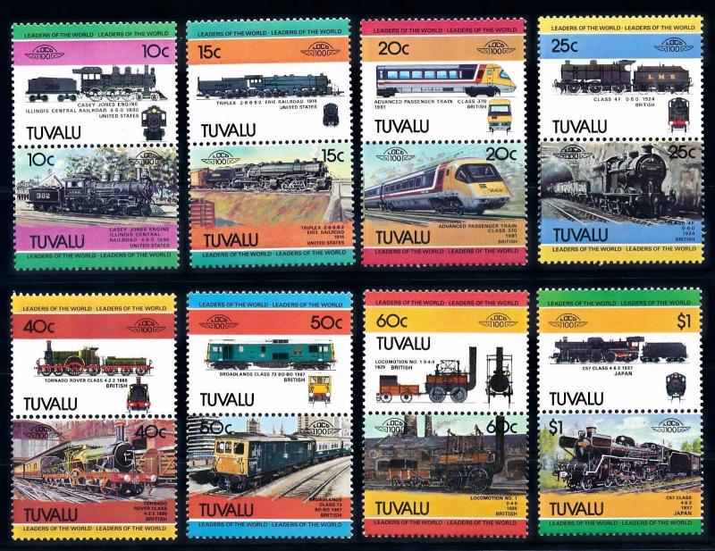 [63489] Tuvalu 1984 Railway Train Eisenbahn Chemin de Fer  MNH