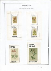 EYNHALLOW -1982 - Plants - Sheets - Mint Light Hinged - Private Issue