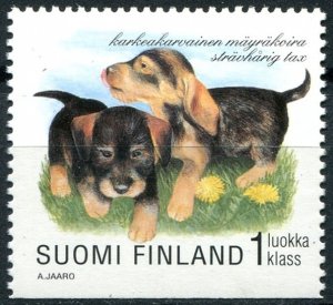 Finland Sc#1084 MNH, 1(2.80m) multi, World Dog Show, Helsinki (1998)