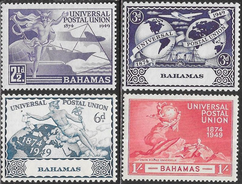 Bahamas 150-153 MNH - 75th Anniversary of UPU