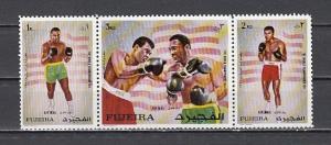 Fujeira, Mi cat. 689-691 A. Olympic Boxer, Mohammed Ali issue. ^