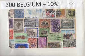 A Nice Selection Of 300 Mixed Condition Stamps From Belgium.    #02 BELG300d