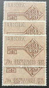 San Marino 1968 #687, Europa, Wholesale lot of 5, MNH,CV $2.75