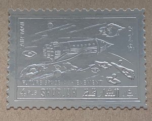 Sharjah 1972 Future Space Achievements - 4R silver, MNH. Mi 1063A, CV €10.00