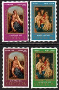 St. Lucia Sc #257-260 MNH