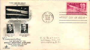 #C45 Wright Brothers – Artcraft Cachet EV22