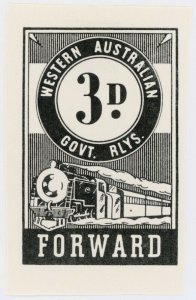 (I.B) Australia - Western Australia Railways : Parcels 3d