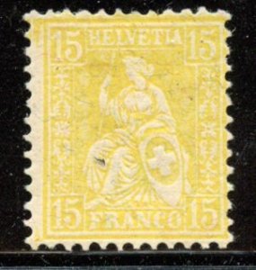 Switzerland # 63, Mint Hinge remain.