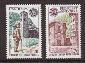 Andorra French  #269-270  MNH  1979   Europa  mailman