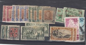 New Zealand KGVI/QEII Collection To 3/- $2 For Study VFU JK4097