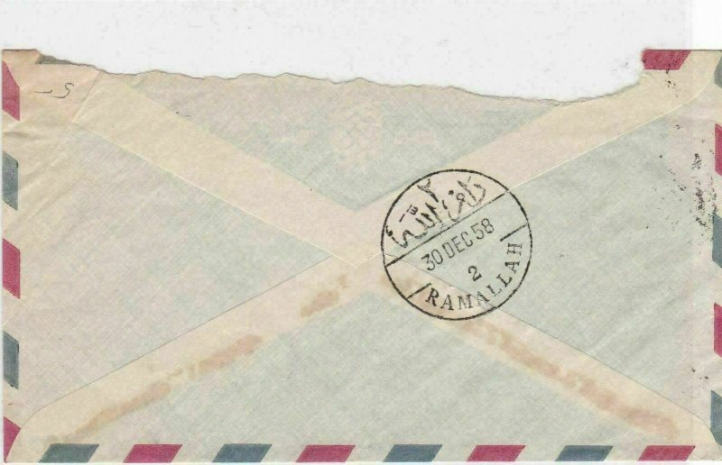 jordon 1958 stamps cover ref 12872 