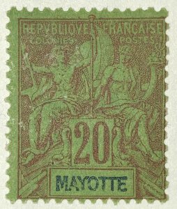 AlexStamps MAYOTTE #9 FVF Mint