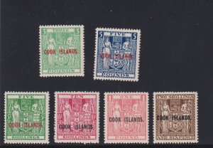 Cook Islands Scott #124A -126C set VF OG lightly hinged nice color  ! see pic !