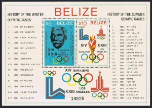 Belize 555-562,MNH. Olympics Lake Placid-1980,Moscow-1980.Pierre de Coubertin.