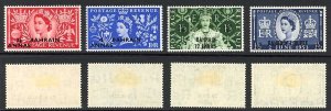 Bahrain SG90/3 1953 Coronation set Fresh M/Mint