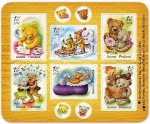 Finland Finnland Finlande 2014 St Valentine Day set of 6 stamps in block MNH