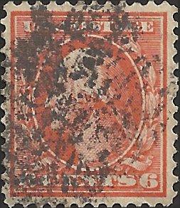 # 336 Used Red Orange George Washington SCV-6.00