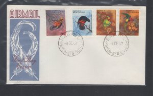 Papua New Guinea #249-52 (1967 Birds set) unaddressed cachet FDC (#2)