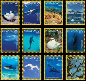 NIUAFO'OU - Ocean Wildlife - Perf 12v Set - MNH