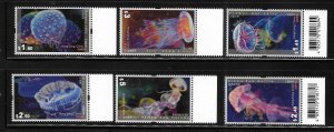 Hong Kong 2008 Jellyfish Marine Life Sc 1322-1327 MNH A1527