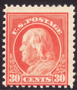 1917 U.S Benjamin Franklin 30¢ issue MLMH perf 11 Sc# 516 $27.50