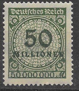 Germany inflation stamps issued 1921 - 1924