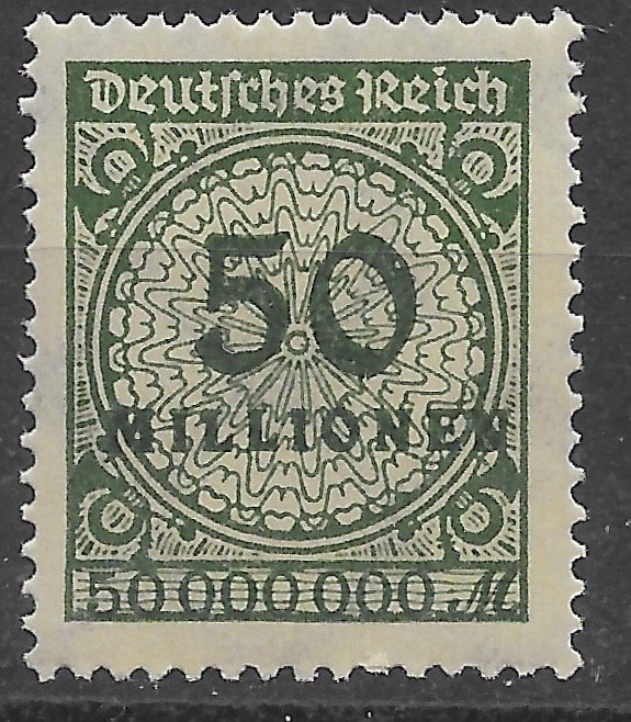 Germany inflation stamps issued 1921 - 1924