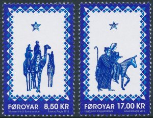 Faroe Islands 2015 Christmas Gospel Set of 2 SG725-726 MNH