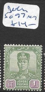  MALAYA JOHORE  (P0206B)  $1.00   SG 77   MOG